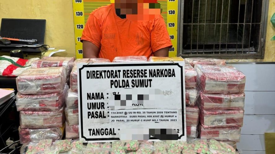 Polda Sumut Gagalkan Penyelundupan 50 Kg Sabu Dan 20 Ribu Butir Ekstasi Di Perairan Asahan