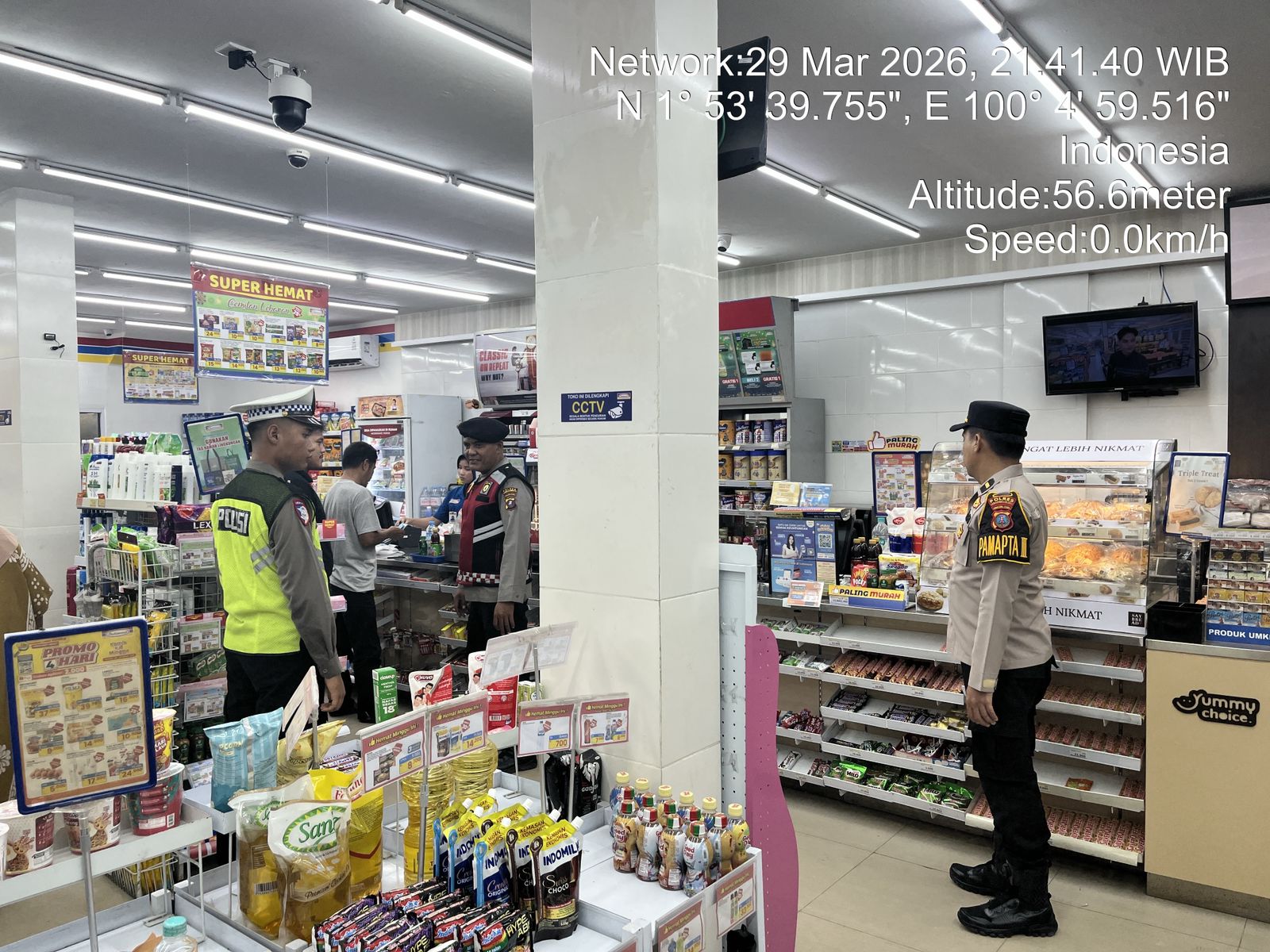 Patroli Malam Polres Labusel Sasar Titik Rawan, Situasi Kotapinang Aman Dari 3C Dan Balap Liar