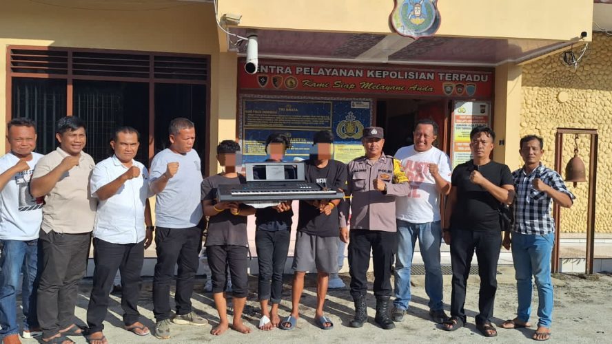 Kurang Dari 24 Jam, Polsek Bangun Bekuk Tiga Pelaku Bobol Rumah Polwan