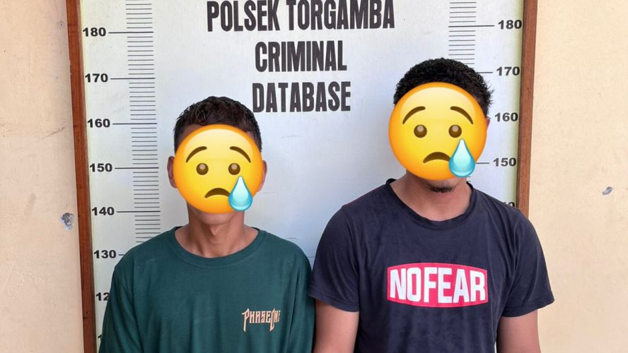 Polsek Torgamba Ungkap Pencurian di SPBU Pinang Awan, Dua Pelaku Diamankan, Uang Rp20 Juta Milik Sopir Raib