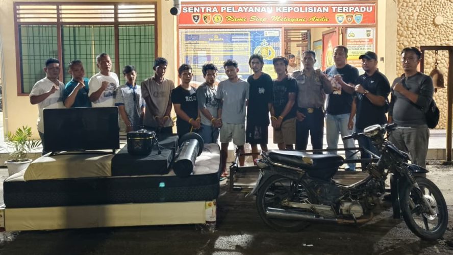 Bukan Sekadar Bobol Rumah, Jaringan Maling Serba Bisa Dibekuk Polsek Bangun! 7 Pelaku Diamankan, 1 DPO Masih Diburu