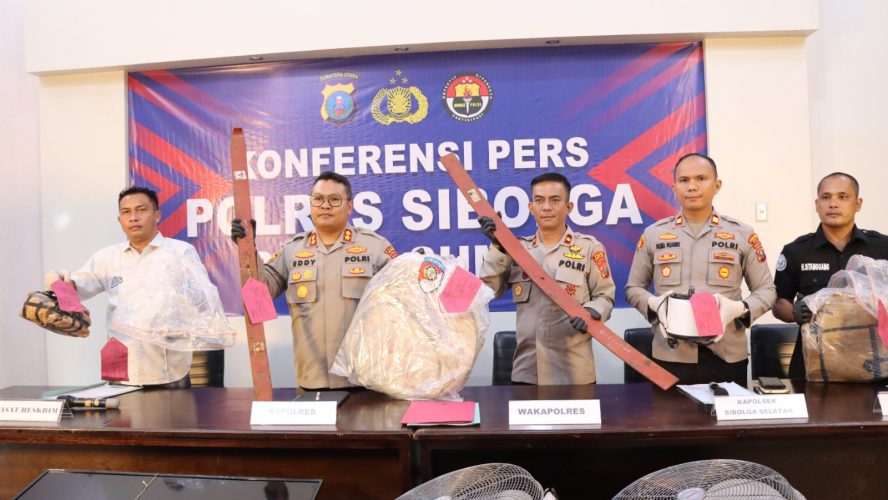Polres Sibolga Ungkap Dua Kasus Curat, Enam Tersangka Diamankan