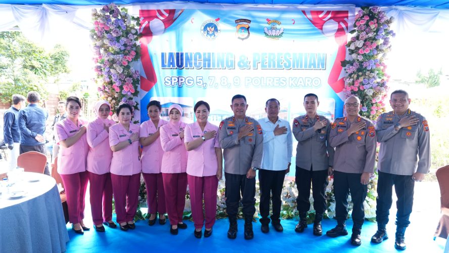 Kapolda Sumut Resmikan Empat SPPG Polres Karo Dukung Program MBG