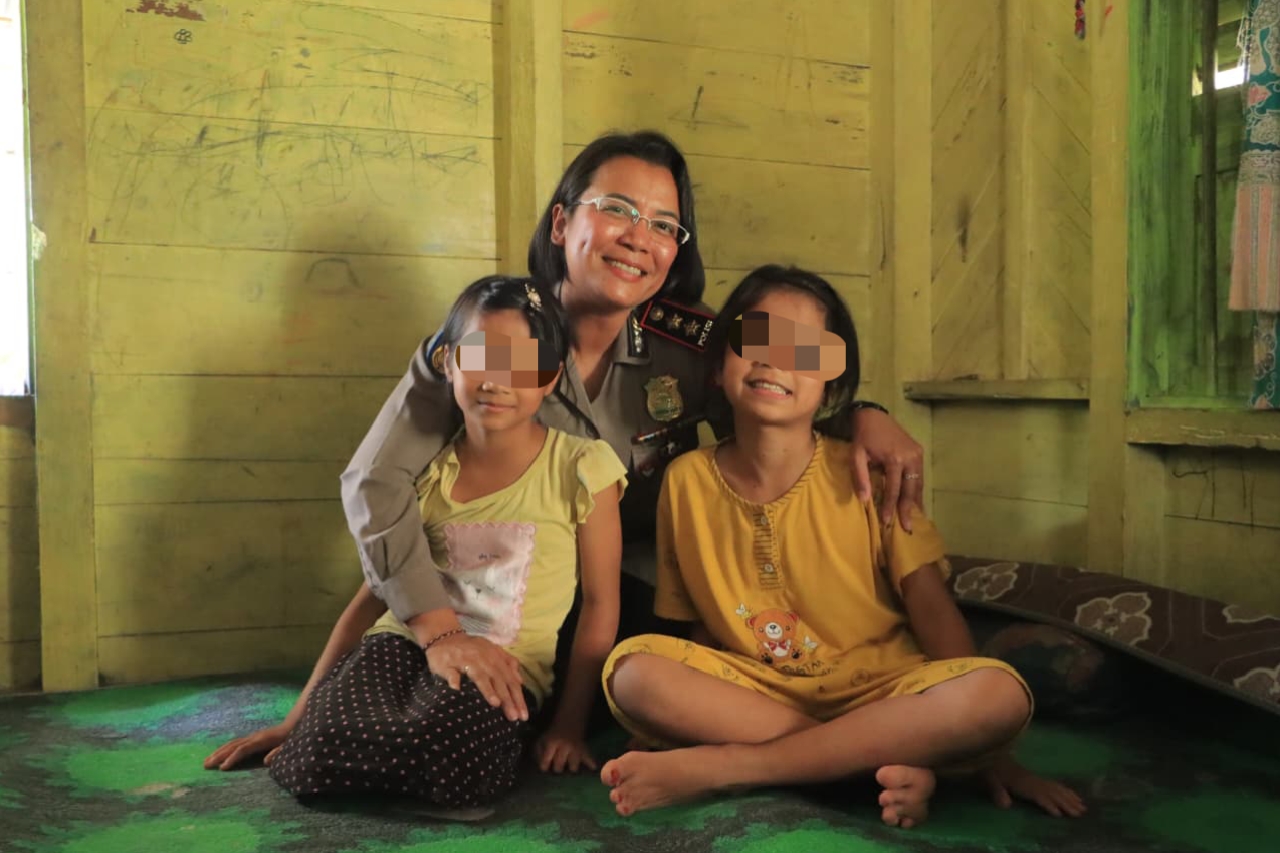 Kapolres Samosir Jadi Orangtua Asuh Anak Korban Penganiayaan, Wujud Kepedulian Masa Depan Korban
