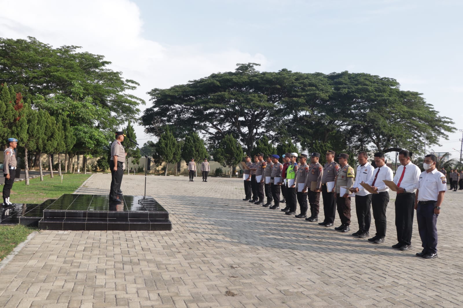 Kapolres Sergai Cek Ruangan Call Center 110, SPKT, Dan Penjagaan Samapta