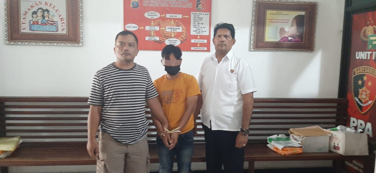 Sat Reskrim Polres Pematangsiantar Amankan Terduga Pelaku KDRT 