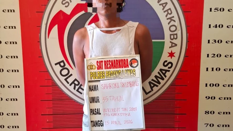 Satresnarkoba Polres Palas Tangkap Seorang Pengedar Dengan Barang Bukti Sabu