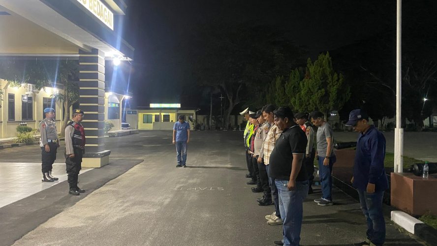 Polres Sergai Turun Tengah Malam Gelar KRYD, Sikat Potensi Geng Motor hingga Curas, Situasi Dipastikan Kondusif