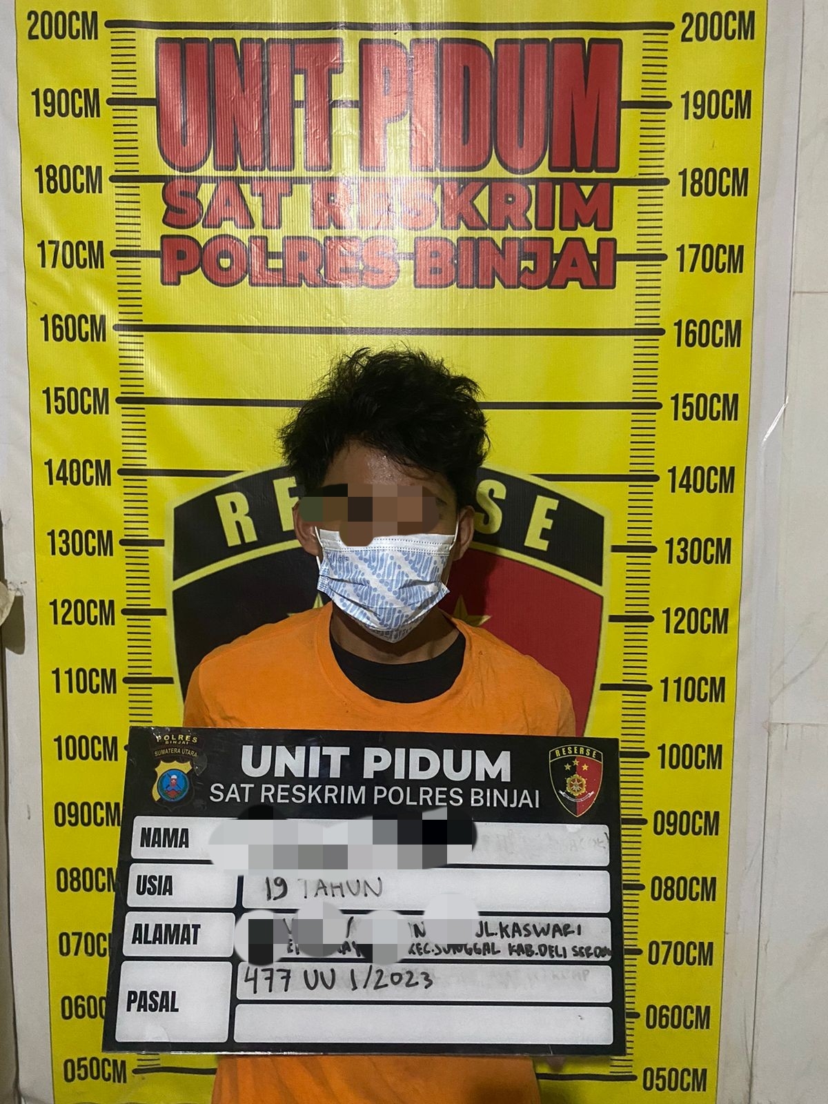 Motor Vario Di Parkiran Fitnes Kota Binjai Raib, Team Cobra Satreskrim Polres Binjai Gelandang Pelakunya Ke Mapolres Binjai