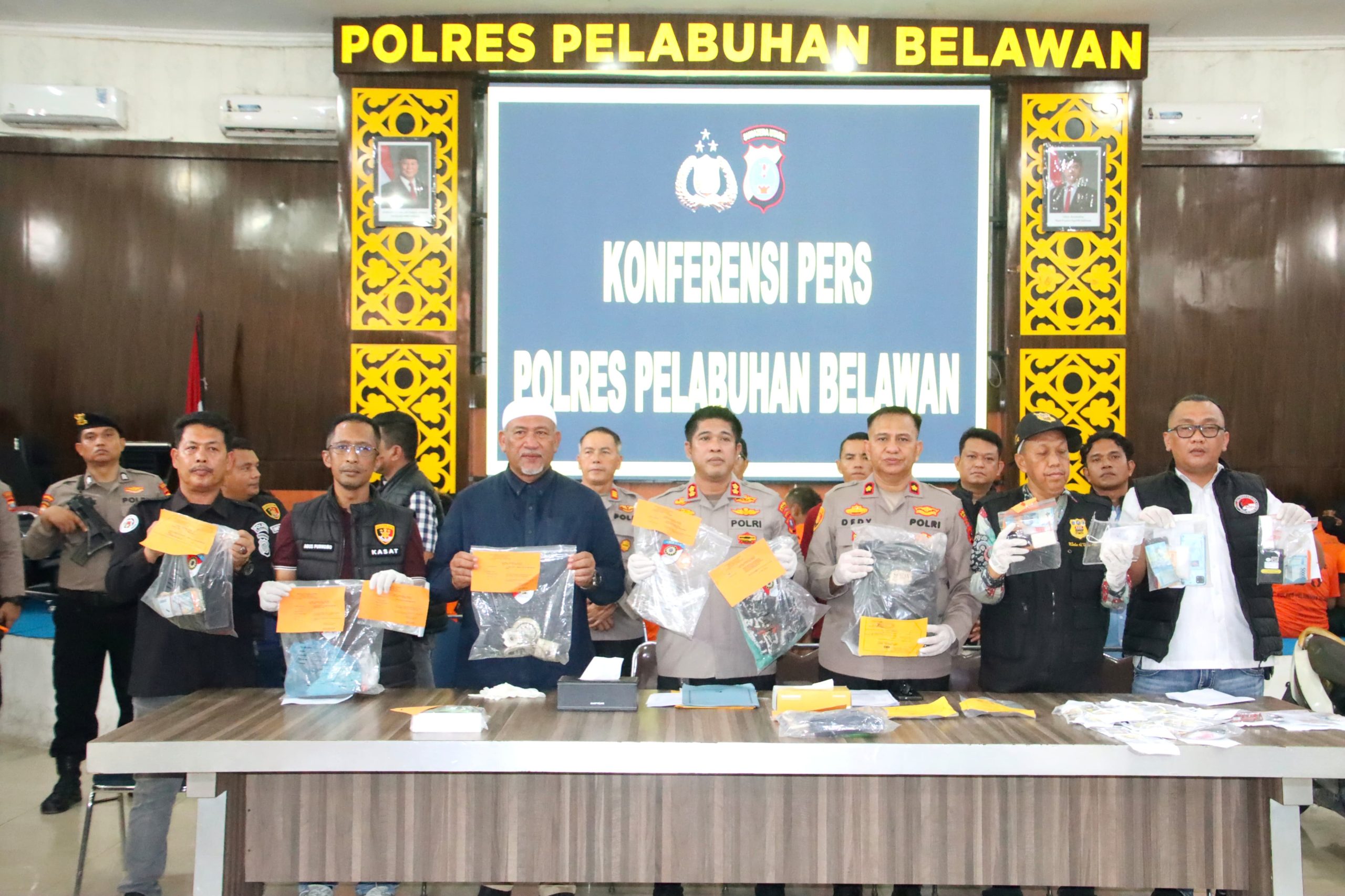 Empat Bulan, 320 Kasus Dibongkar: Polres Belawan Sikat Narkoba Dan Kejahatan Jalanan