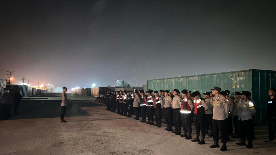 Patroli Skala Besar Brimob Polda Sumut Sasar Titik Rawan Belawan, Ciptakan Rasa Aman Masyarakat