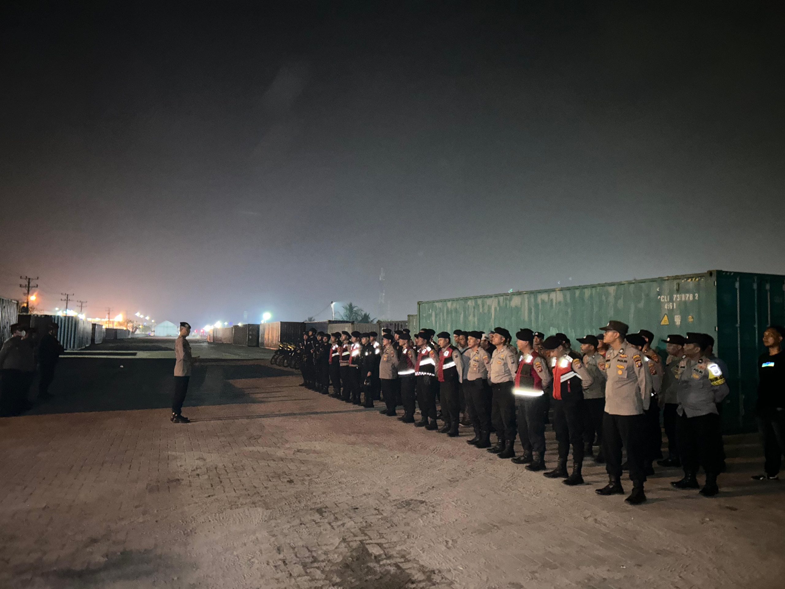 Patroli Skala Besar Brimob Polda Sumut Sasar Titik Rawan Belawan, Ciptakan Rasa Aman Masyarakat