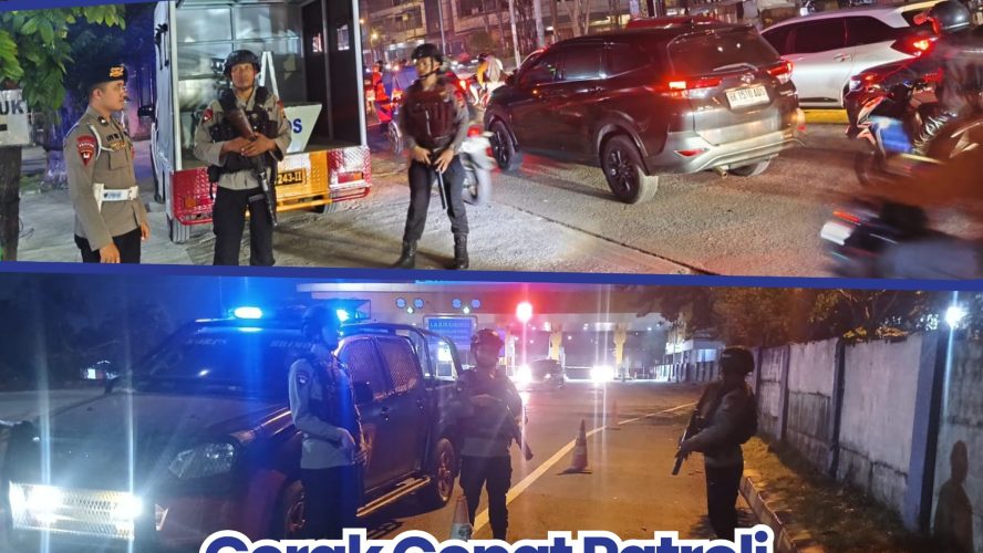 Patroli Blue Light Satuan Brimob Polda Sumut Intensif Sisir Kota Medan, Perkuat Keamanan Dan Cegah Aksi Kriminalitas Malam Hari