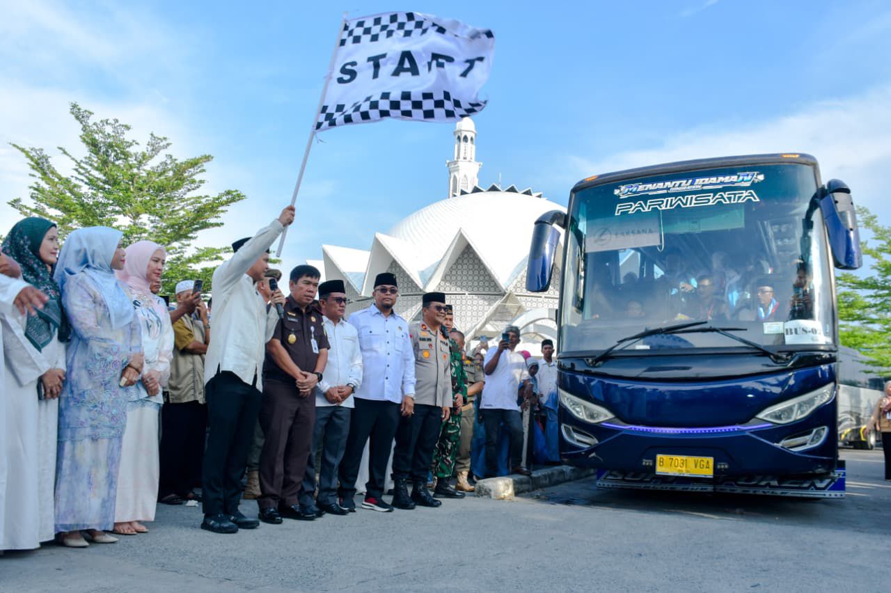 Polres Sergai Kawal Ketat Pelepasan 190 Jamaah Haji Kloter 8, Pastikan Kondusif Dan Penuh Doa