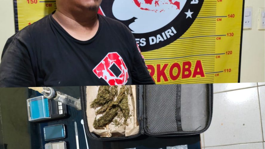 Simpan Sabu, Ekstasi Hingga Ganja, Warga Parbuluan Diringkus Polres Dairi