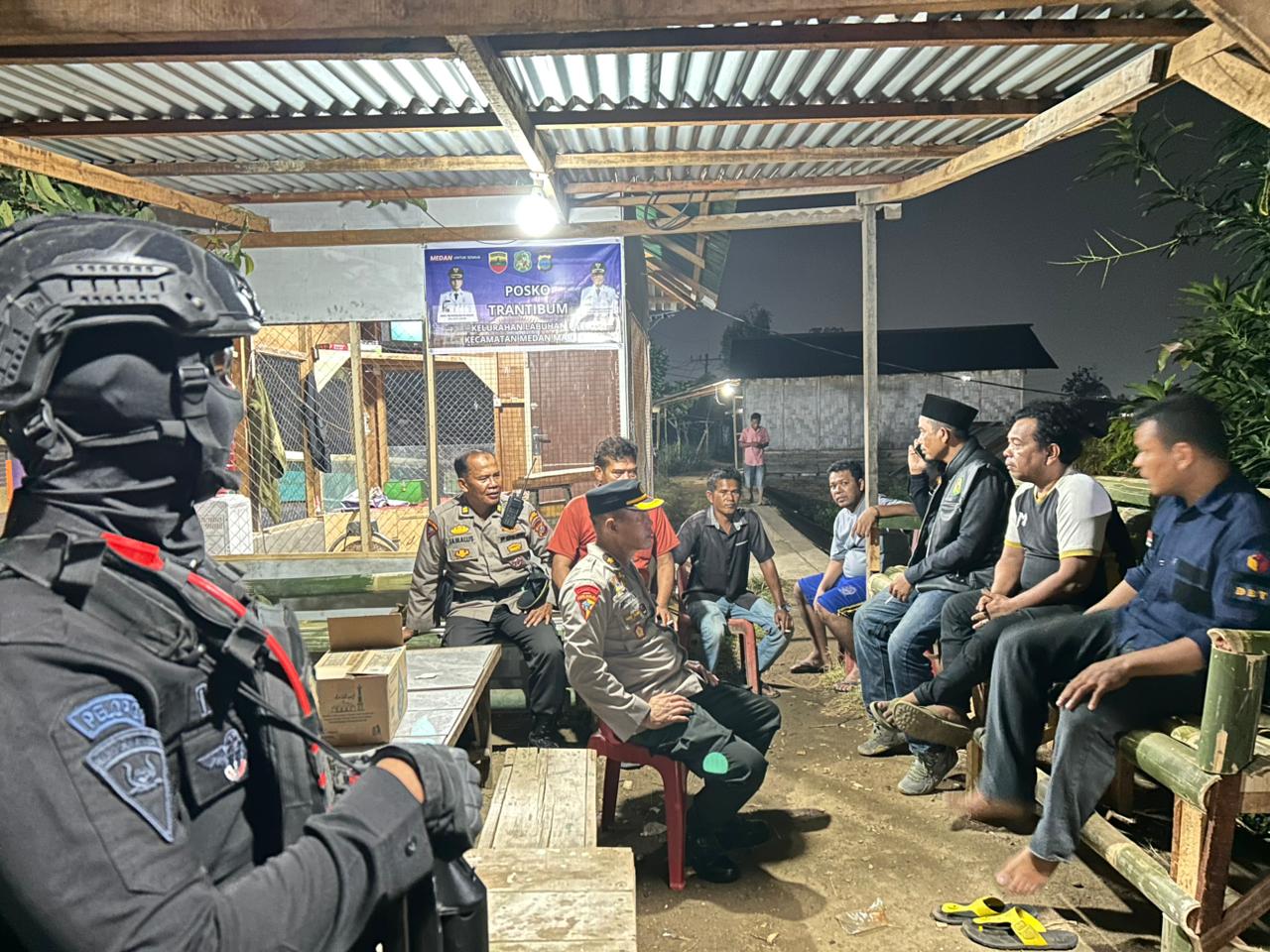Brimob Polda Sumut Perkuat Patroli Skala Besar Di Belawan, Situasi Kamtibmas Kondusif