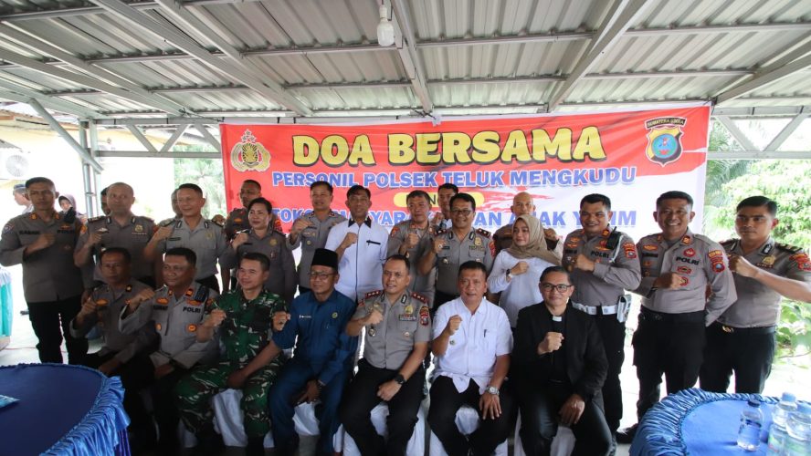 Polsek Teluk Mengkudu Gelar Doa Bersama, Kapolres: Berintegritas Dan Humanis Dalam Melayani Masyarakat