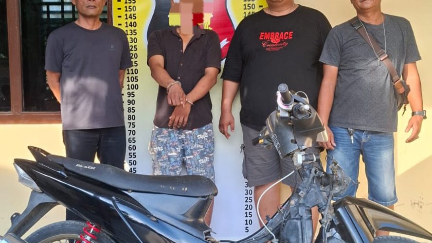 Gerak Cepat Polsek Bandar Huluan Ungkap Curanmor, Pelaku Ditangkap Bersama Motor Curian