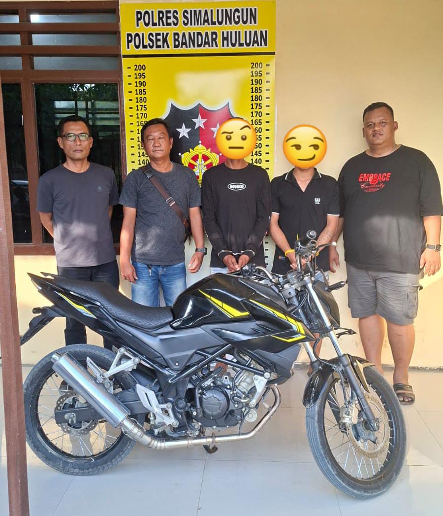Gerak Cepat Polsek Bandar Huluan Ringkus Dua Pelaku Pencurian Sepeda Motor, Korban Rugi Rp 20 Juta