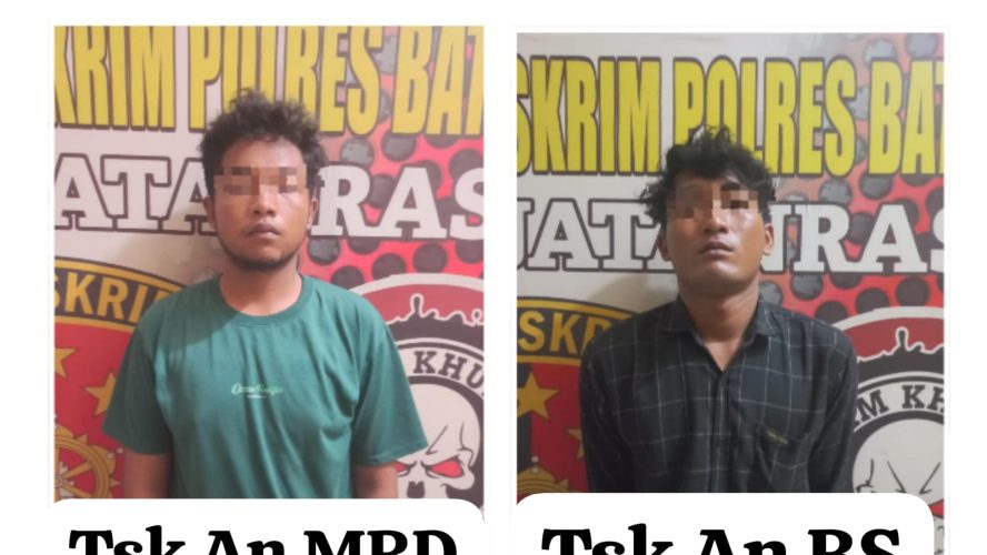 Personel Polres Batu Bara Respon Cepat 110 Amankan Terduga Pelaku Pencurian Di Desa Sumber Padi