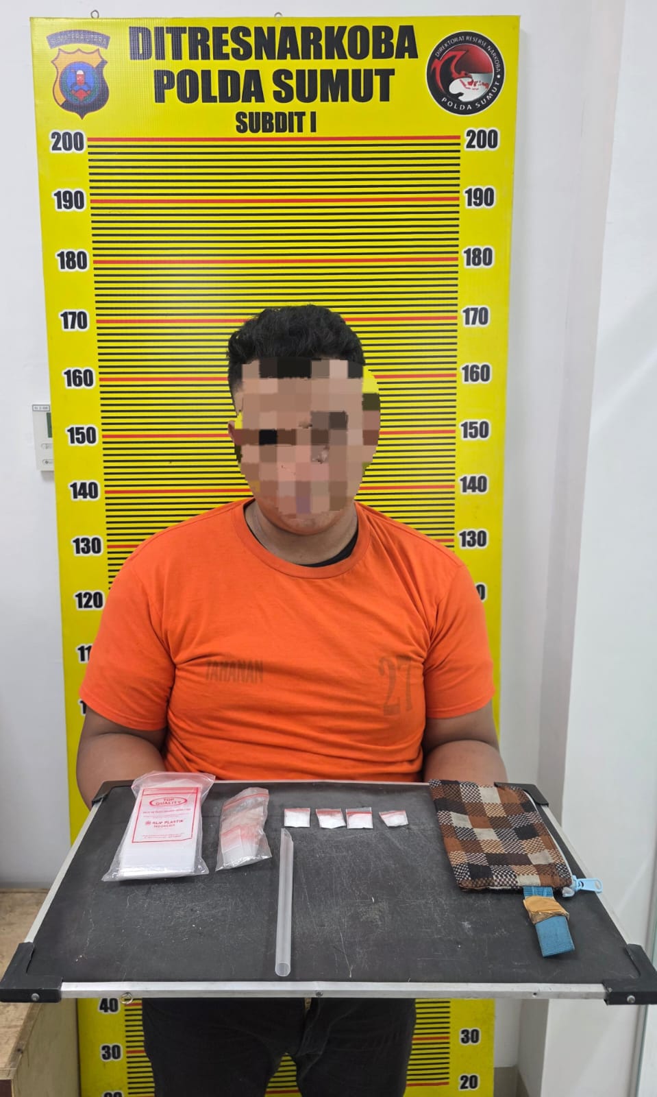 Polisi Ringkus Pengedar Sabu Di Penginapan Sibolangit, Sita Timbangan Dan Buku Catatan