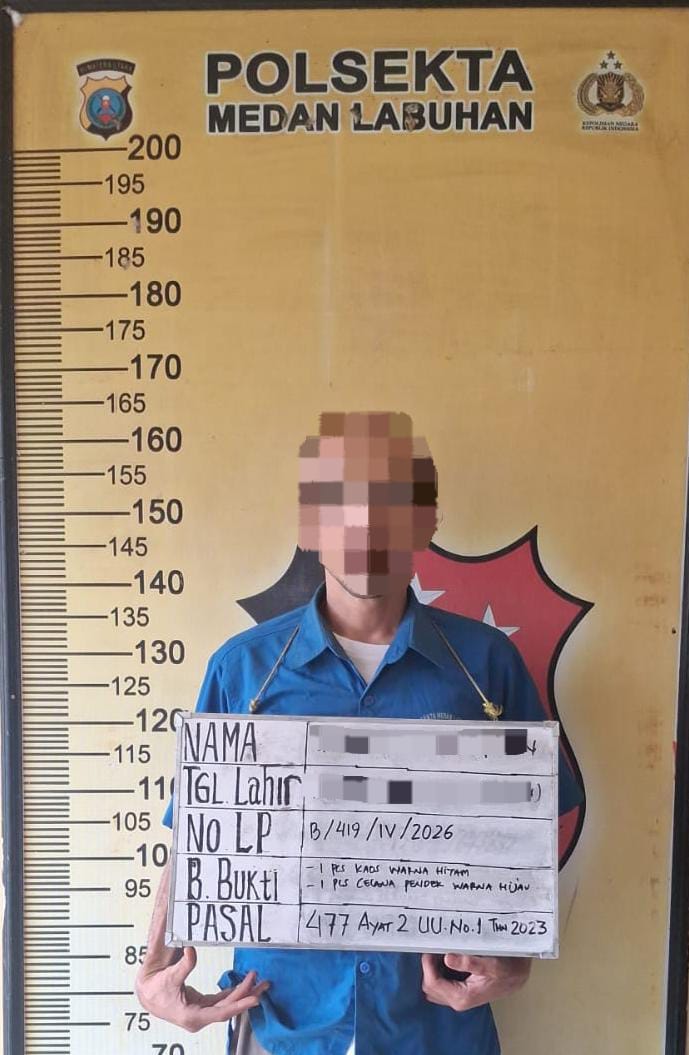 Curi Seng Hingga Sepeda Lipat Milik IRT Di Medan Deli, Pria 38 Tahun Dibekuk Polisi