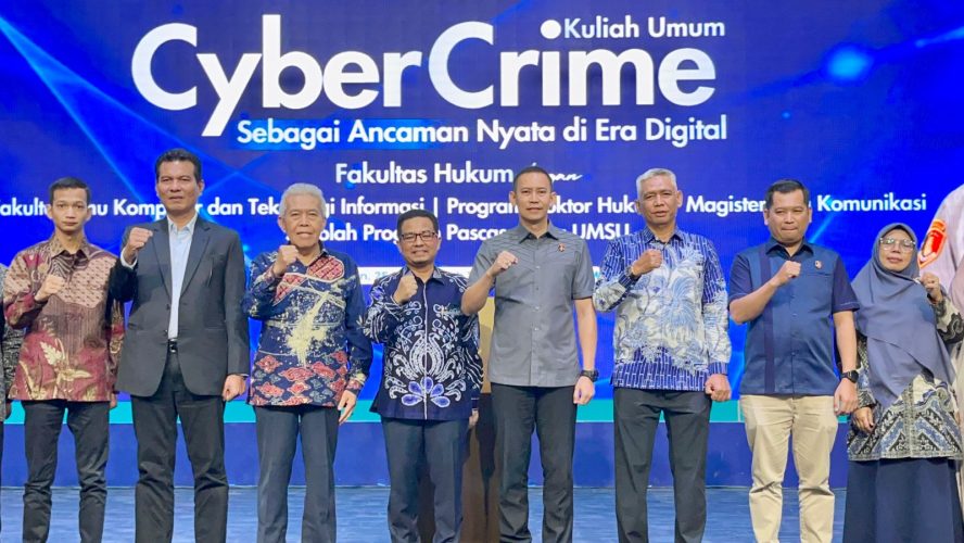 Dirressiber Polda Sumut Beri Kuliah Umum Di UMSU, Bahas Ancaman Nyata Kejahatan Siber Di Era Digital