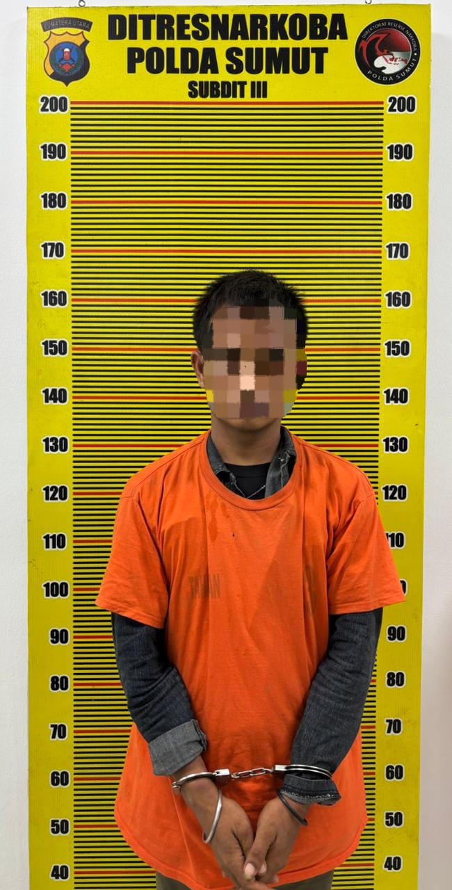 Undercover Buy Berhasil, Ditresnarkoba Polda Sumut Tangkap Pengedar Sabu Di Percut Sei Tuan
