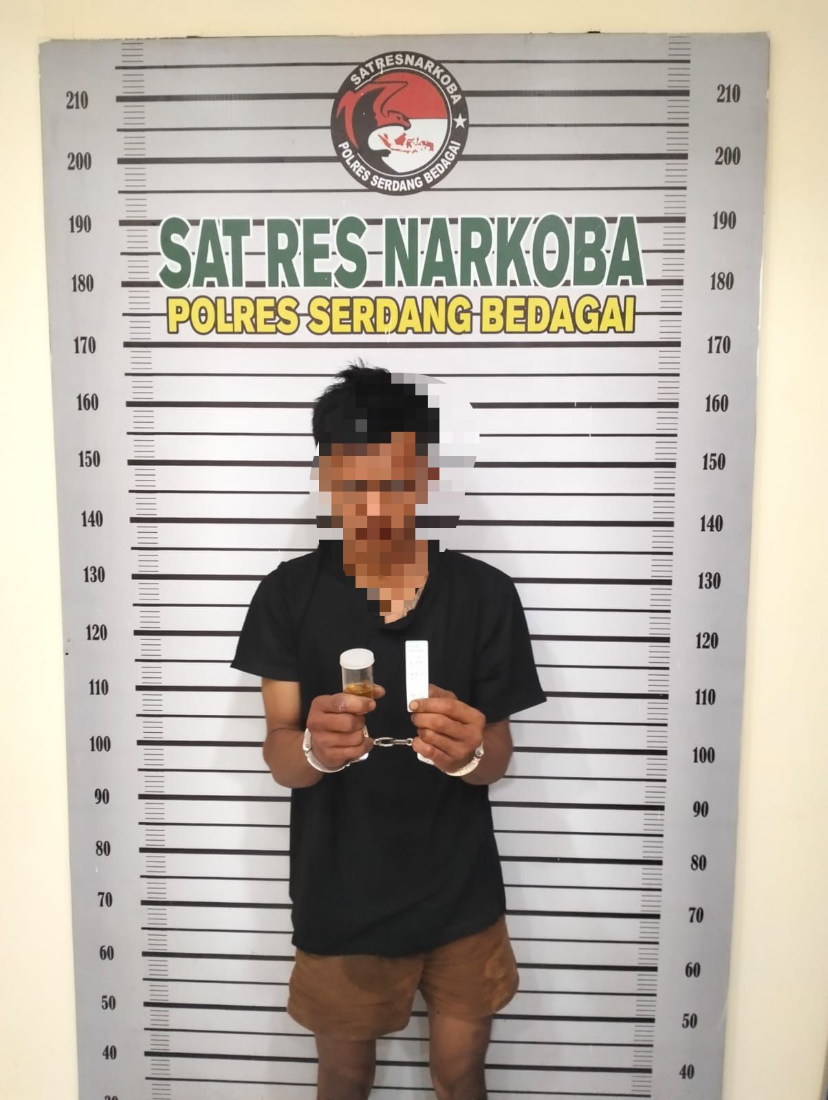 Satres Narkoba Polres Sergai Amankan Seorang Pemuda Terkait Kepemilikan Sabu Di Sei Rampah