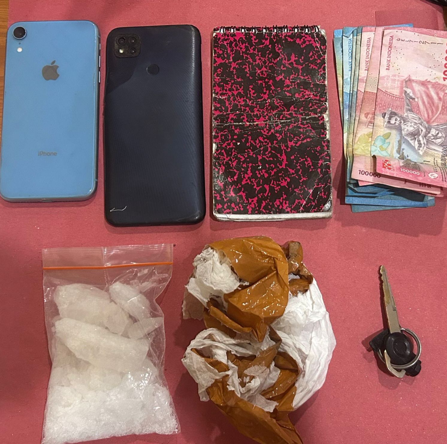 Polres Labusel Gagalkan Transaksi Sabu, Dua Pria Ditangkap Dengan Barang Bukti 100 Gram