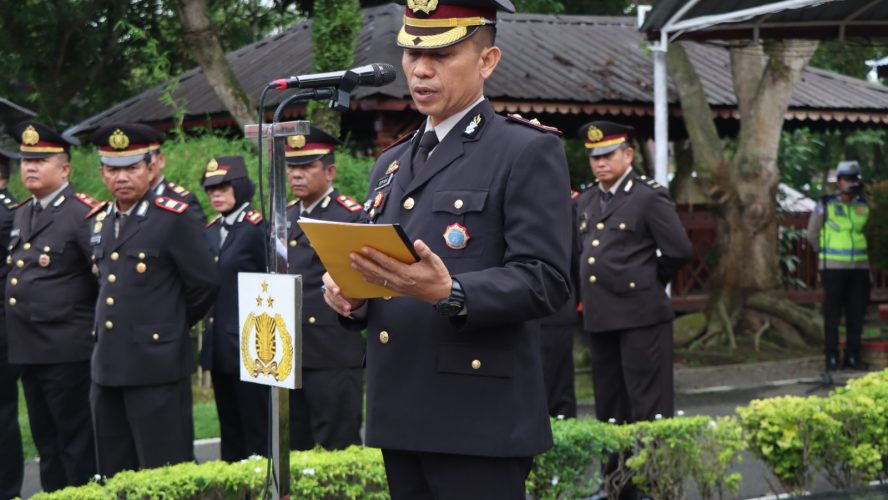 Memperingati Hari Kebangkitan Nasional Ke-118, Polres Binjai Laksanakan Upacara Bendera