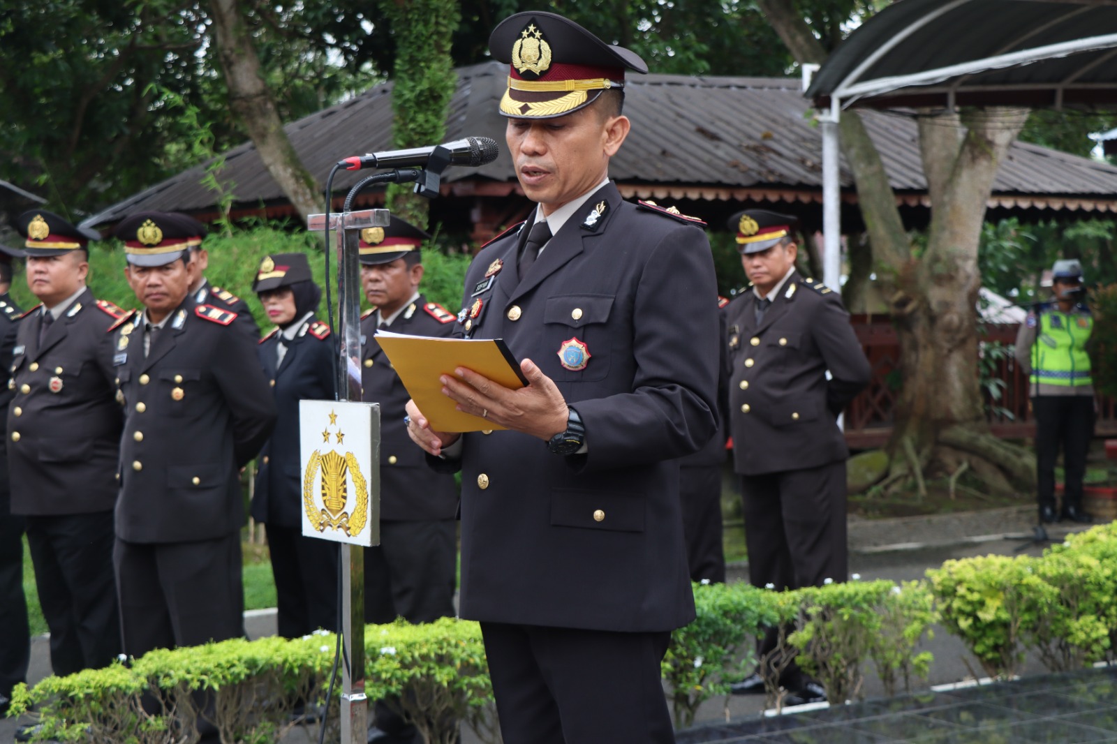 Memperingati Hari Kebangkitan Nasional Ke-118, Polres Binjai Laksanakan Upacara Bendera