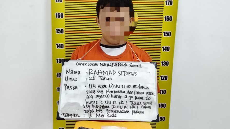 Menunggu Pembeli Di Kamar, Terduga Pengedar Sabu Di Medan Timur Ditangkap Polisi