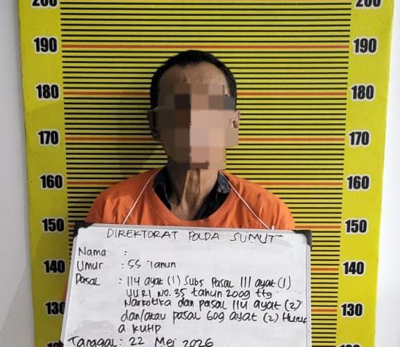 Edarkan Sabu Dan Ganja Dari Rumah, Pria 55 Tahun Di Medan Tembung Ditangkap Polda Sumut