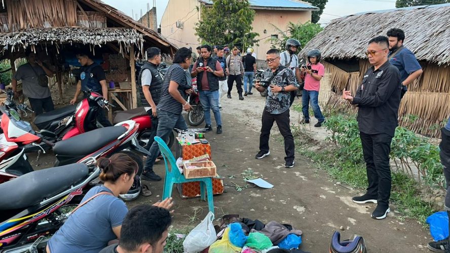 Polres Binjai Berkolaborasi Bersama BNN Grebek Barak Narkoba Di Tunggorono Binjai Timur