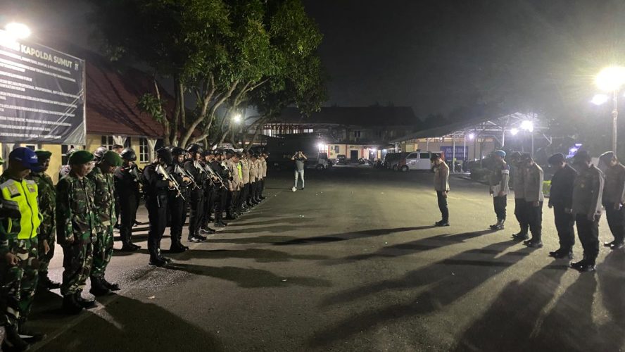 Polres Binjai Gelar Patroli Skala Besar Antisipasi 3C Dan Kejahatan Jalanan Pasca Pemadaman Listrik Di Sumatera