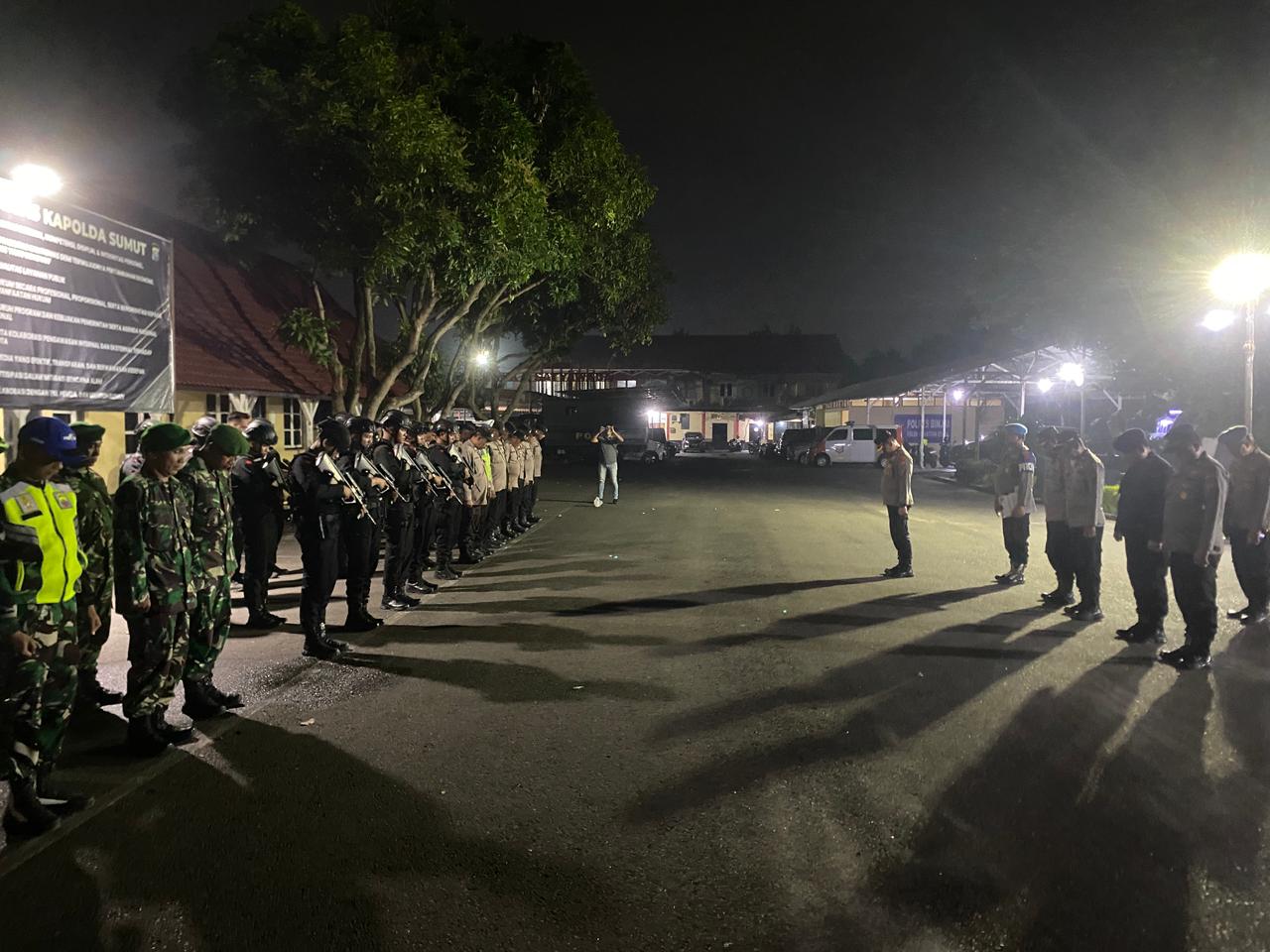 Polres Binjai Gelar Patroli Skala Besar Antisipasi 3C Dan Kejahatan Jalanan Pasca Pemadaman Listrik Di Sumatera