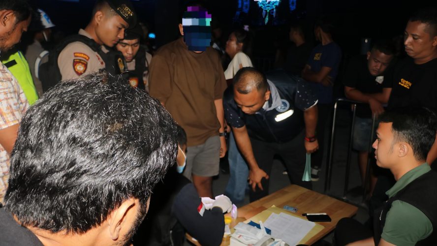 Razia THM High Pass Medan, Polda Sumut Amankan 4 Pengunjung Positif Narkotika