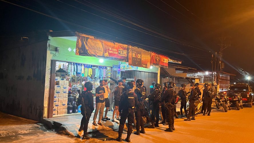Patroli Dini Hari Brimob Polda Sumut Berhasil Gagalkan Tawuran dan Balap Liar di Kota Medan