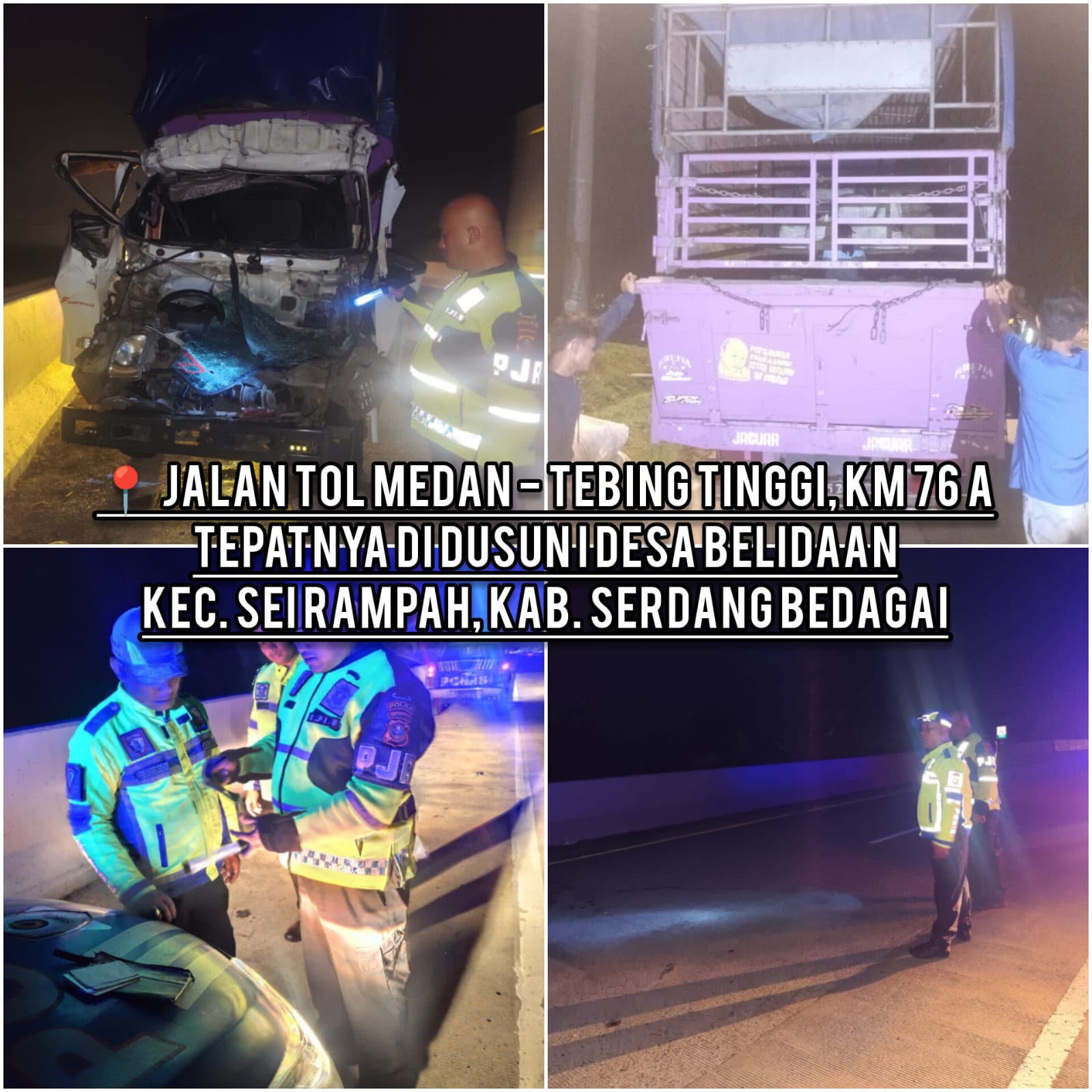 Sat Lantas Polres Sergai Tangani Empat Kecelakaan Lalu Lintas Terjadi Di Sergai Dalam Sehari, Tiga Korban Luka-Luka