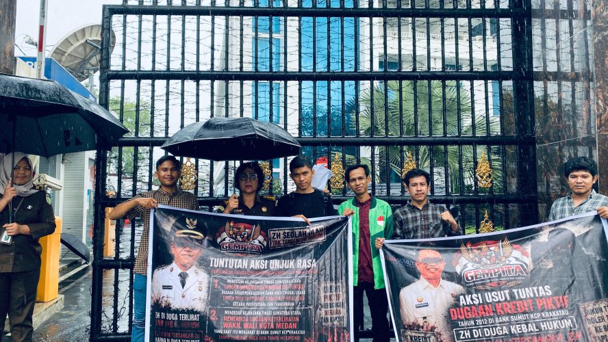 GEMPITA Gelar Aksi Damai Jilid II di Depan Kejatisu, Desak Penetapan Tersangka Dugaan Kasus Kredit Fiktif Bank Sumut