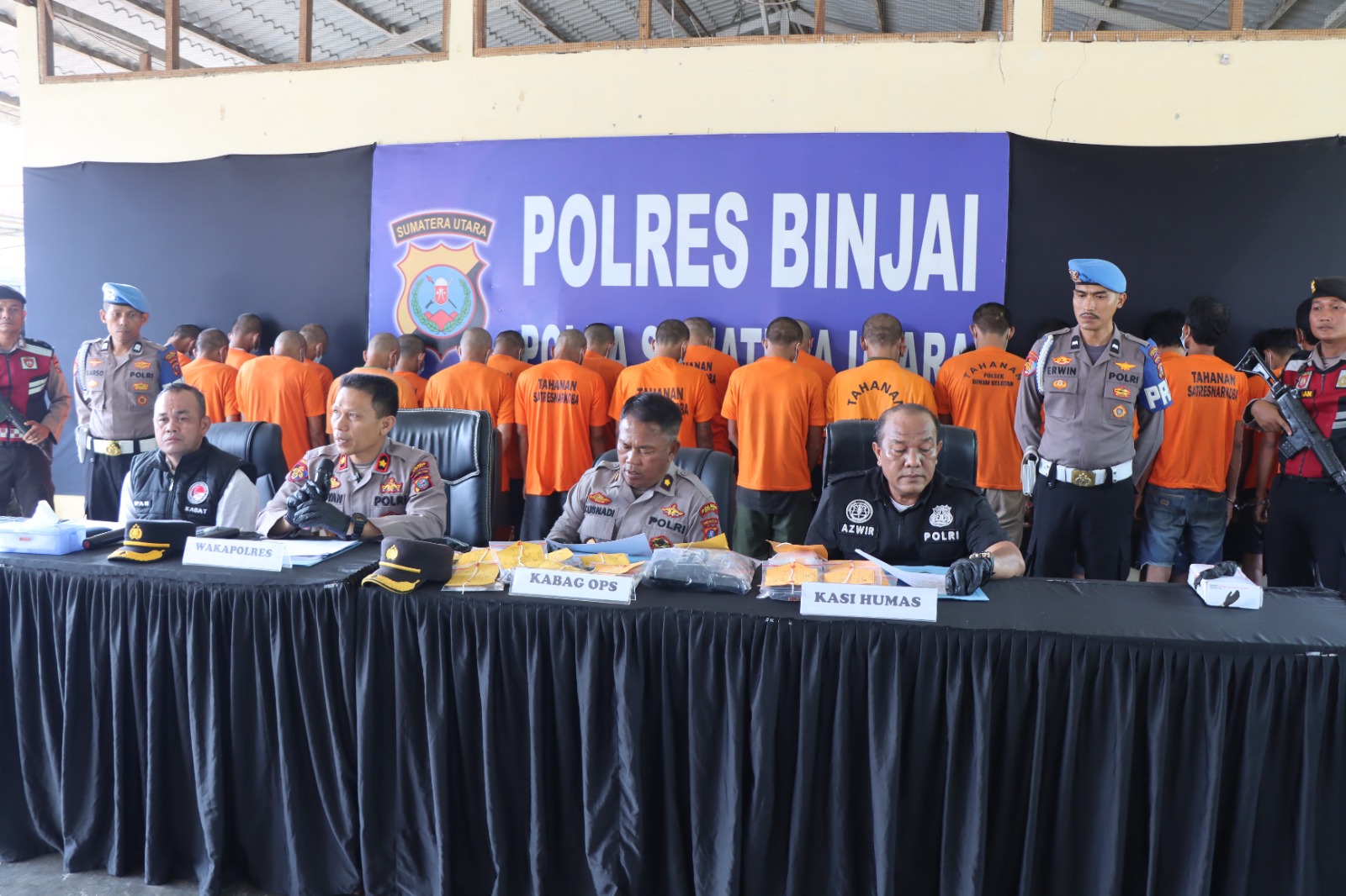 POLRES BINJAI TEGASKAN KOMITMEN PERANGI NARKOBA, OPERASI ANTIK TOBA 2026 UNGKAP 23 KASUS DAN 28 TERSANGKA