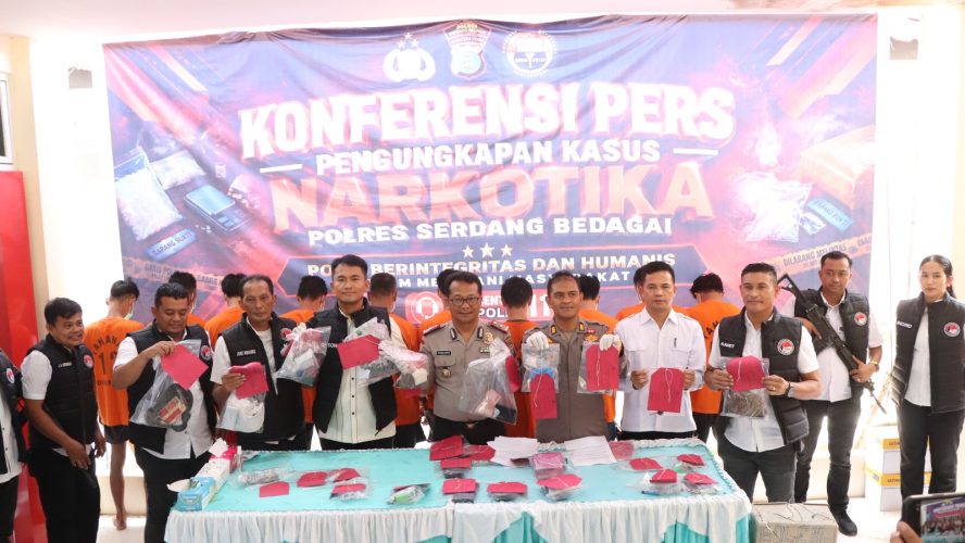 Polres Sergai Gelar Hasil Ops Antik Toba 2026: 38 Kasus Diungkap, 58 Tersangka Diamankan