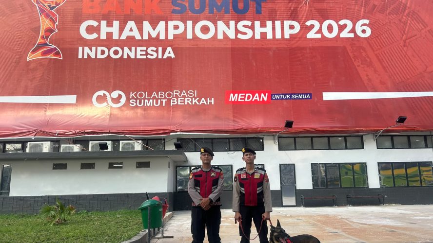 Unit K-9 Polda Sumut Turun Ke Stadion Teladan, Perkuat Pengamanan Piala AFF U-19 2026