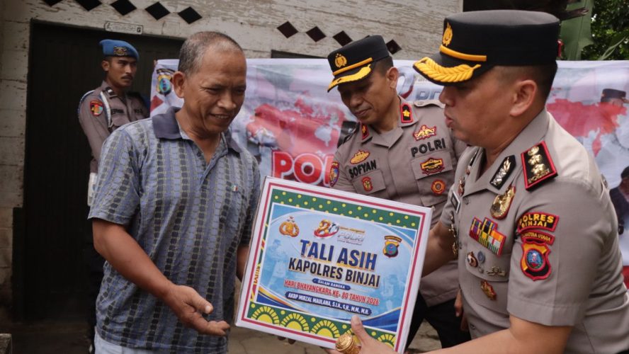 Polres Binjai Tebar Kepedulian Sosial Menyambut Hari Bhayangkara Ke-80, Wujud Nyata Polri Humanis Dan Hadir Untuk Masyarakat