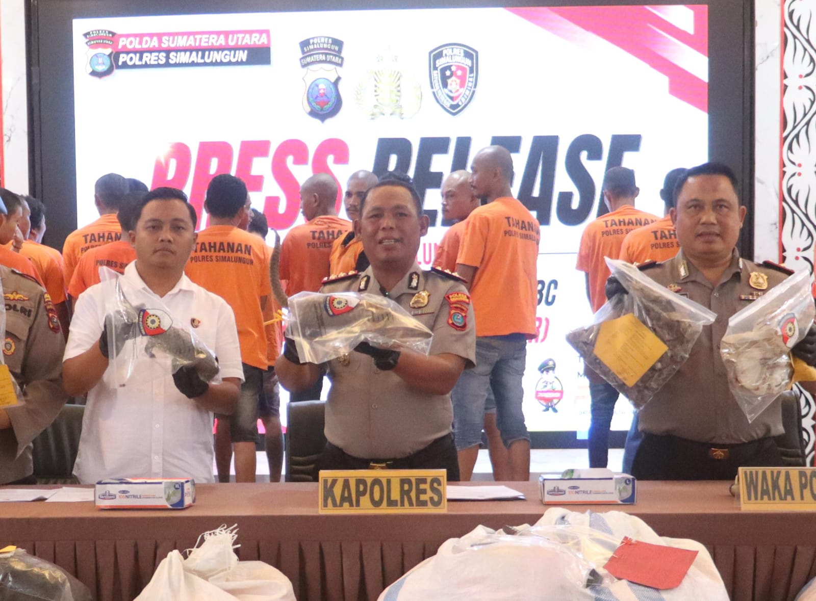 Semester I 2026, Polres Simalungun Ringkus 69 Tersangka Kejahatan 3C Dan Bongkar Perdagangan Satwa Dilindungi