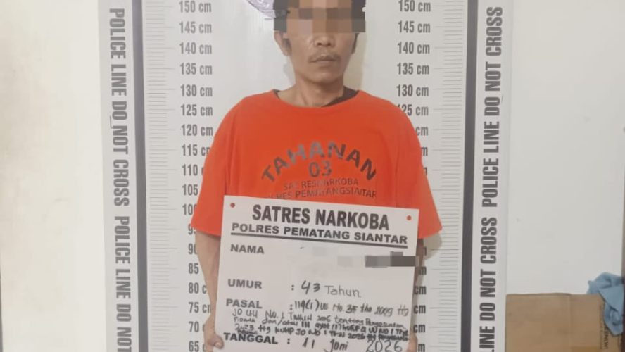 Pemilik Ganja 12,36 Gram Berhasil Diamankan Polres Pematangsiantar Di Jalan Merbou