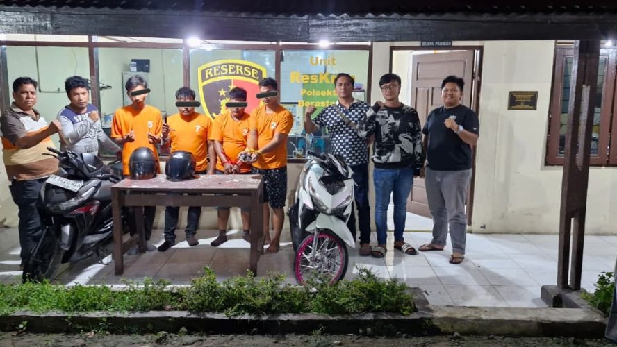 Sindikat Curanmor Antar Wilayah Dibongkar, Empat Pelaku Ditangkap Unit Reskrim Polsek Berastagi