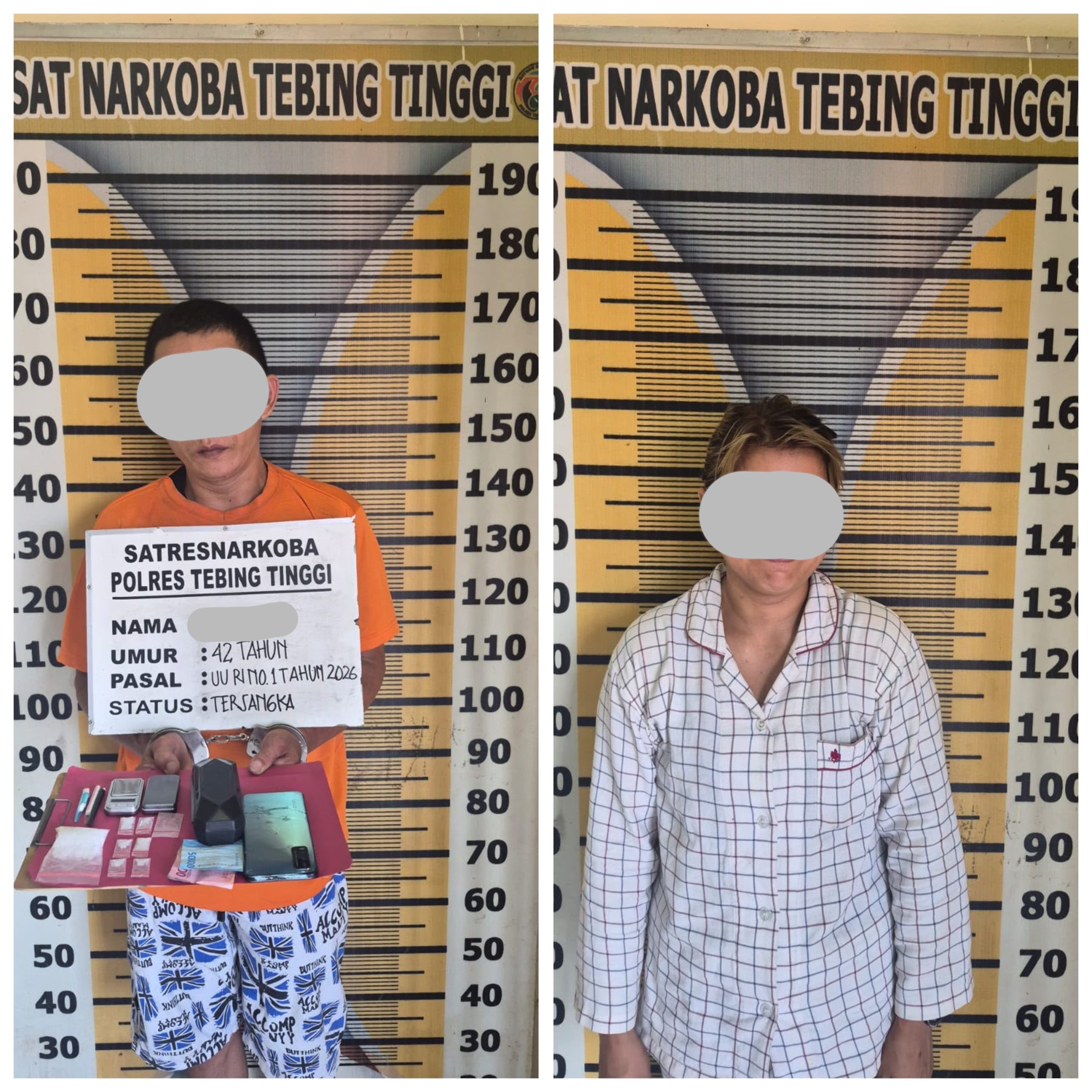 Residivis Narkoba Kembali Ditangkap, Sat Resnarkoba Polres Tebing Tinggi Sita 18,47 Gram Sabu