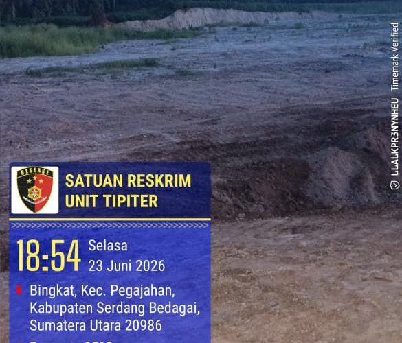 Sat Reskrim Polres Sergai Respon Informasi Masyarakat, Tindak Lanjuti Cek Lokasi Galian C Ilegal Di Pegajahan
